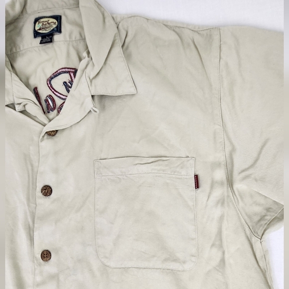 Tommy Bahama Martini Embroidered Cocktail Button Down Shirt. - Picture 3 of 7